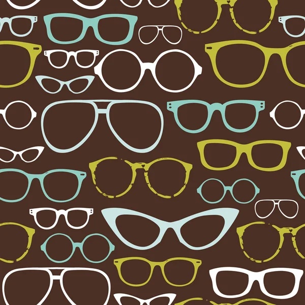 Ретро-бесшовные очки — стоковый вектор
