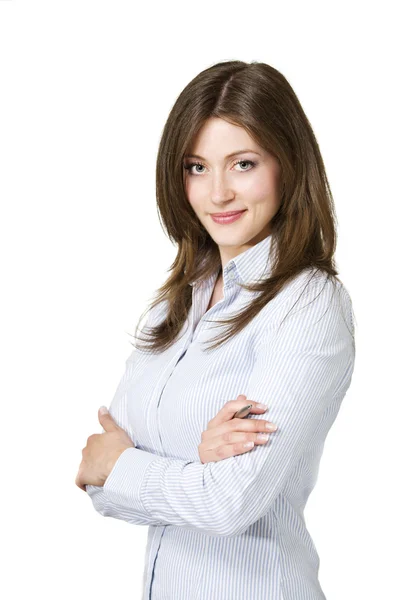 Businesswoman Standing With Her Arms Crossed — Stock Photo, Image