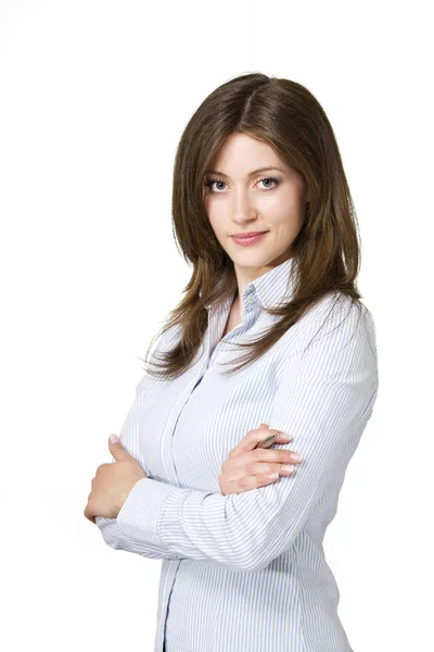 Confiante jovem mulher de negócios — Fotografia de Stock