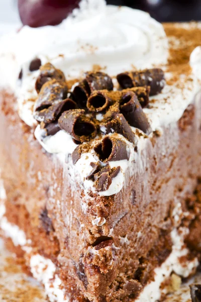 Black Forest Cake Close Up — Stock Photo, Image