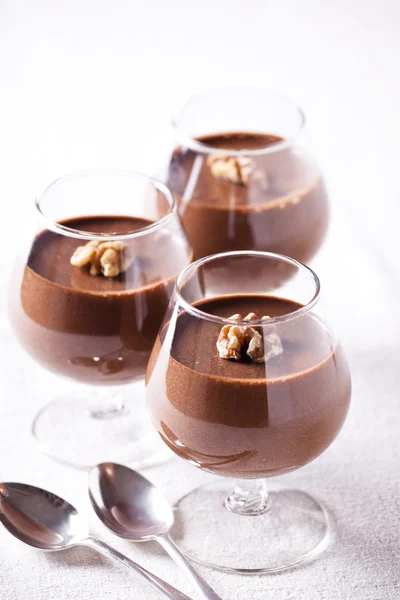 Chocolate Mousses — Stock Photo, Image