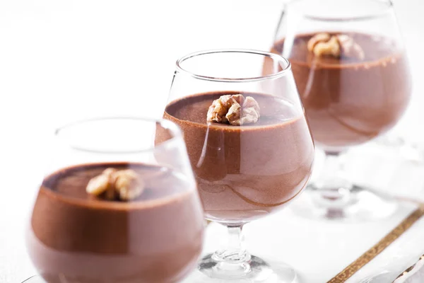 Gourmet choklad mousse — Stockfoto