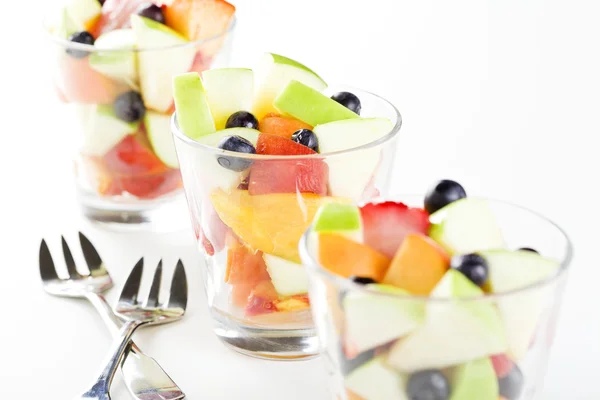 Bicchieri di insalata di frutta — Foto Stock