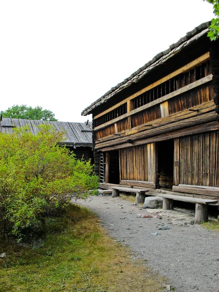 Hütte im Skansen Park — Stockfoto