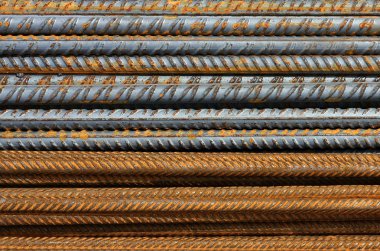 rebars paslı metal doku desen