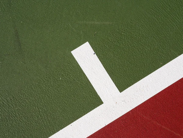 Marca de serviço de quadra de tênis — Fotografia de Stock