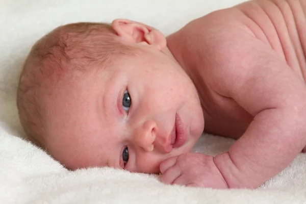 Clean baby on towel — Stock Photo, Image