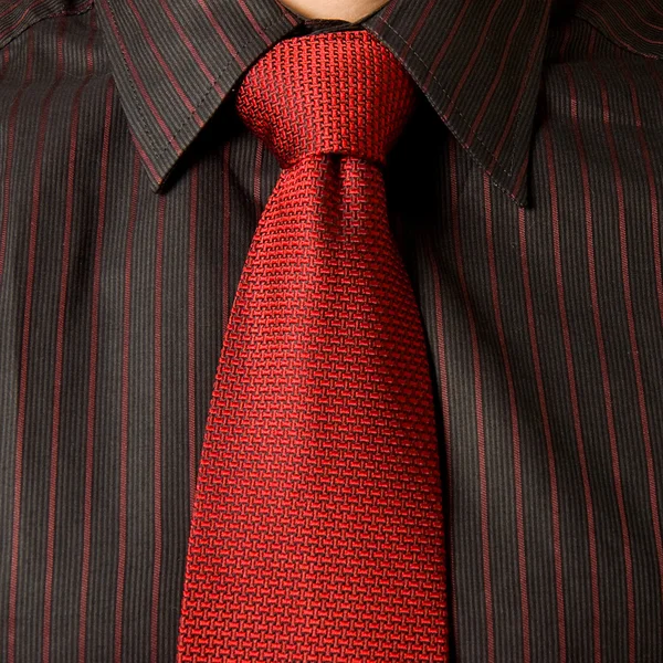 Red business tie — Stock Photo, Image