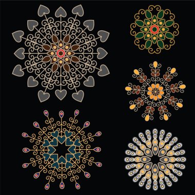 Indian Mandala Design clipart