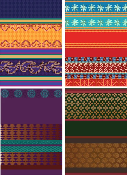 Diseño de frontera Sari — Archivo Imágenes Vectoriales