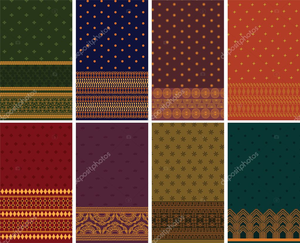 Vector Set Floral Elements Ethnic Decor Stock Vector (Royalty Free)  519664696 | Shutterstock