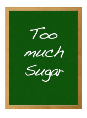 Too much sugar. clipart