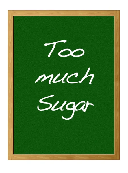 Too much sugar. — Stock Photo, Image