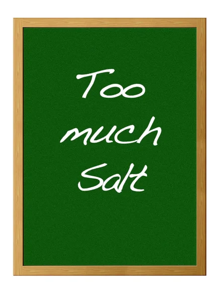 Занадто багато солі — стокове фото