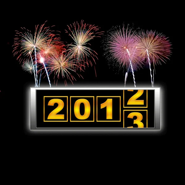Tűzijáték 2013-ra elkezd. — Stock Fotó