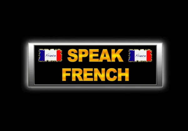 Tala franska. — Stockfoto
