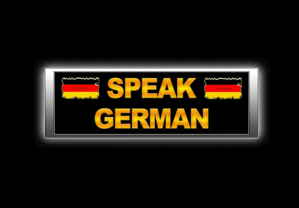 Говори по-немецки . — стоковое фото