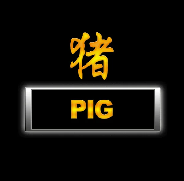 Pig horoscope. — Stock Photo, Image