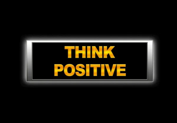 Think positive. — Stock Photo, Image