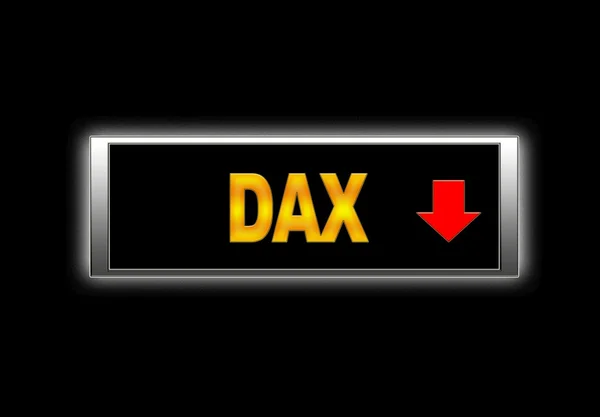 DAX negativa. — Stockfoto