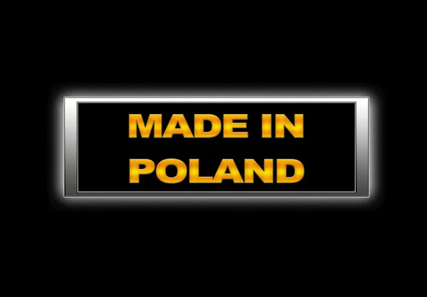 Fabricado em polônia . — Fotografia de Stock