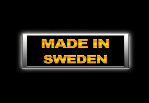 Gemaakt in Zweden. — Stockfoto