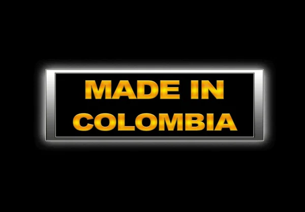 Hergestellt in kolumbien. — Stockfoto