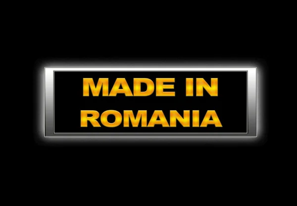 Fabriqué en Roumanie . — Photo