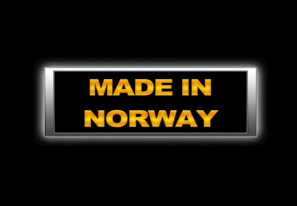 Gemaakt in Noorwegen. — Stockfoto