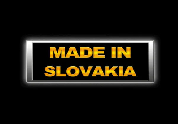 Prodotto in Slovacchia . — Foto Stock