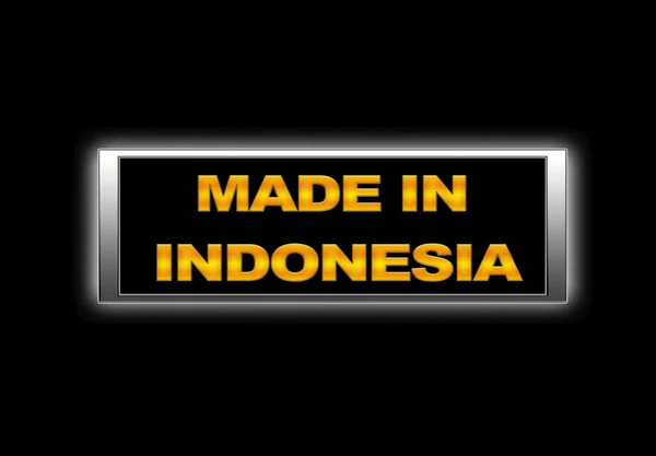 Fabricado na indonésia . — Fotografia de Stock