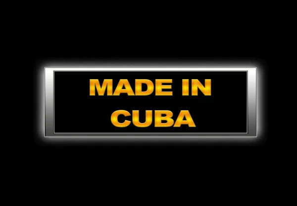 Fabricado em Cuba . — Fotografia de Stock
