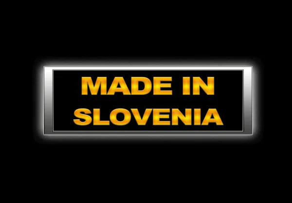 Gemaakt in Slovenië. — Stockfoto
