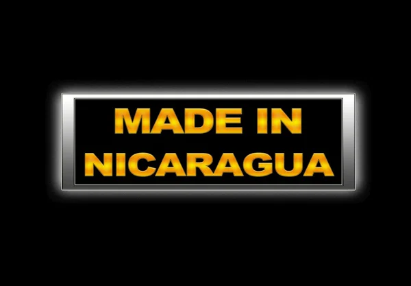 Зроблено в Нікарагуа . — стокове фото