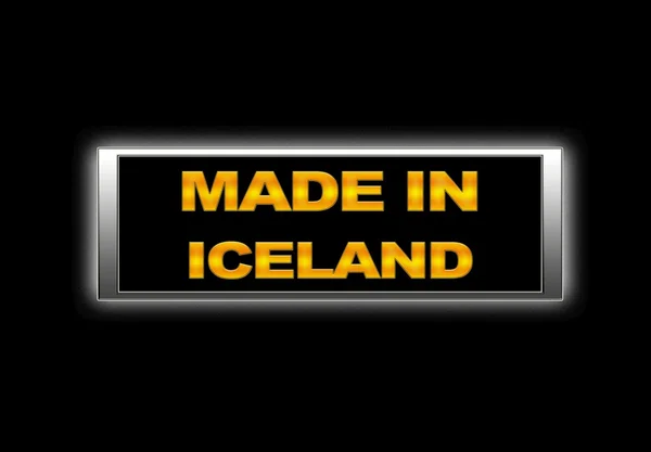 Fabricado na Islândia . — Fotografia de Stock