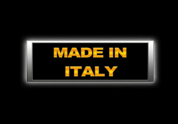 Tillverkad i Italien. — Stockfoto