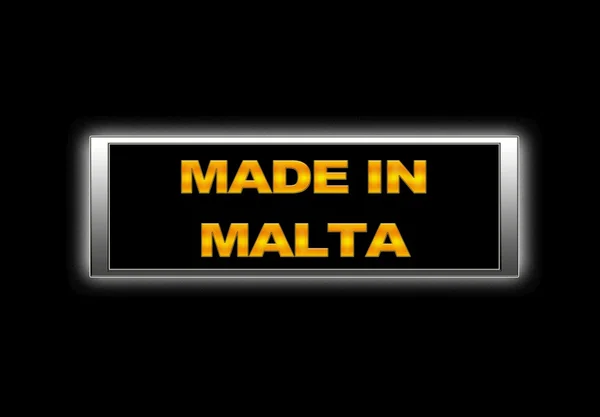 Fabriqué à Malte . — Photo