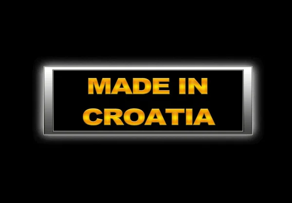 Gyártott-ban Horvátország. — Stock Fotó