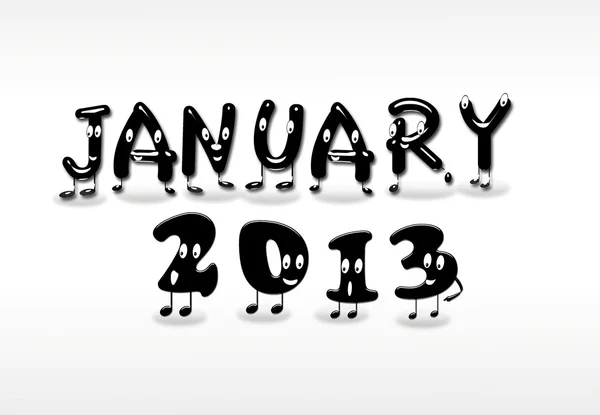 January 2013. — Stock Photo, Image