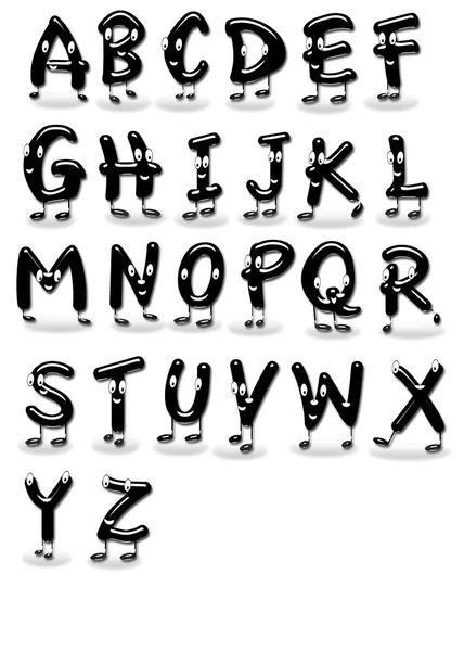 ABC letters met benen. — Stockfoto