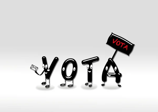 Votar aqui . — Fotografia de Stock