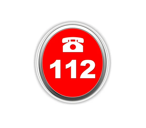 112 botão . — Fotografia de Stock