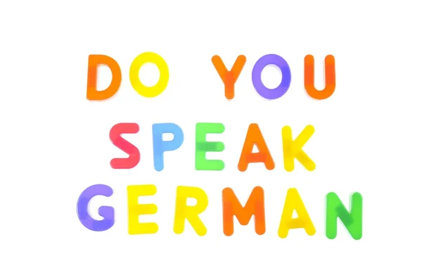 ¿Hablas alemán? . — Foto de Stock
