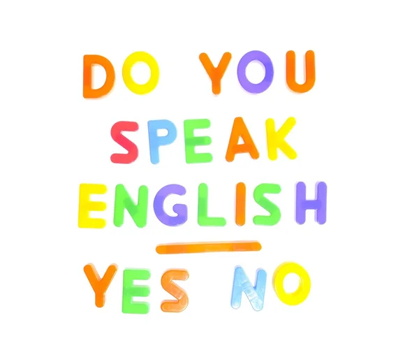 ¿Hablas inglés?. — Foto de Stock
