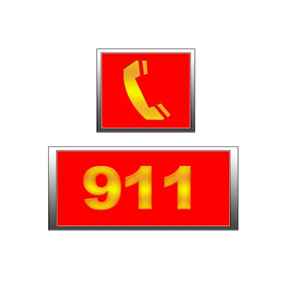 911 Чрезвычайная ситуация . — стоковое фото