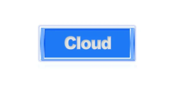 Cloud-knappen. — Stockfoto