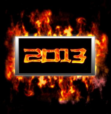 New year 2013 clipart