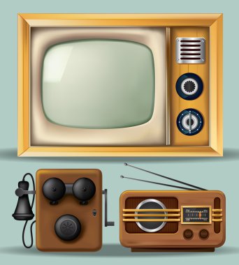 Vintage Electronics clipart