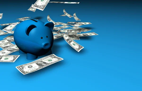 Piggybank besparingar pengar — Stockfoto