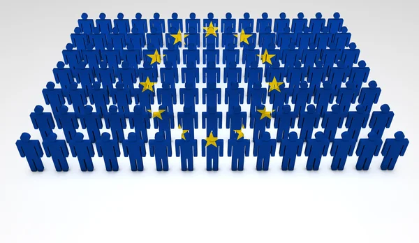Europeiska unionen parad — Stockfoto